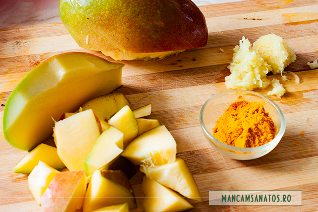 ingrediente pentru mango cu ghimbir si turmeric